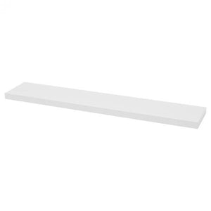 Duraline High Gloss Floating Shelving 118cm x 23.5cm - White | B1171746