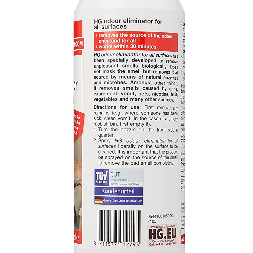 HG Eliminator of All Unpleasant Bad Smells at Source 500ml | HAG441050106