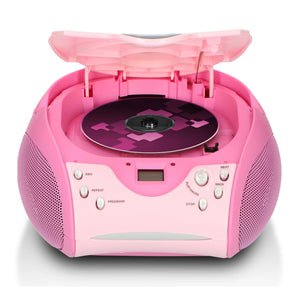 Lenco CD Player with FM Radio - Pink | SCD-24PINK