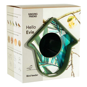 Singing Friend Evie Bird Feeder Recycled Leaves | SFP021