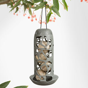 Singing Friend Tara Bird Feeder With Bottle Recycled - Grey | SFZ001