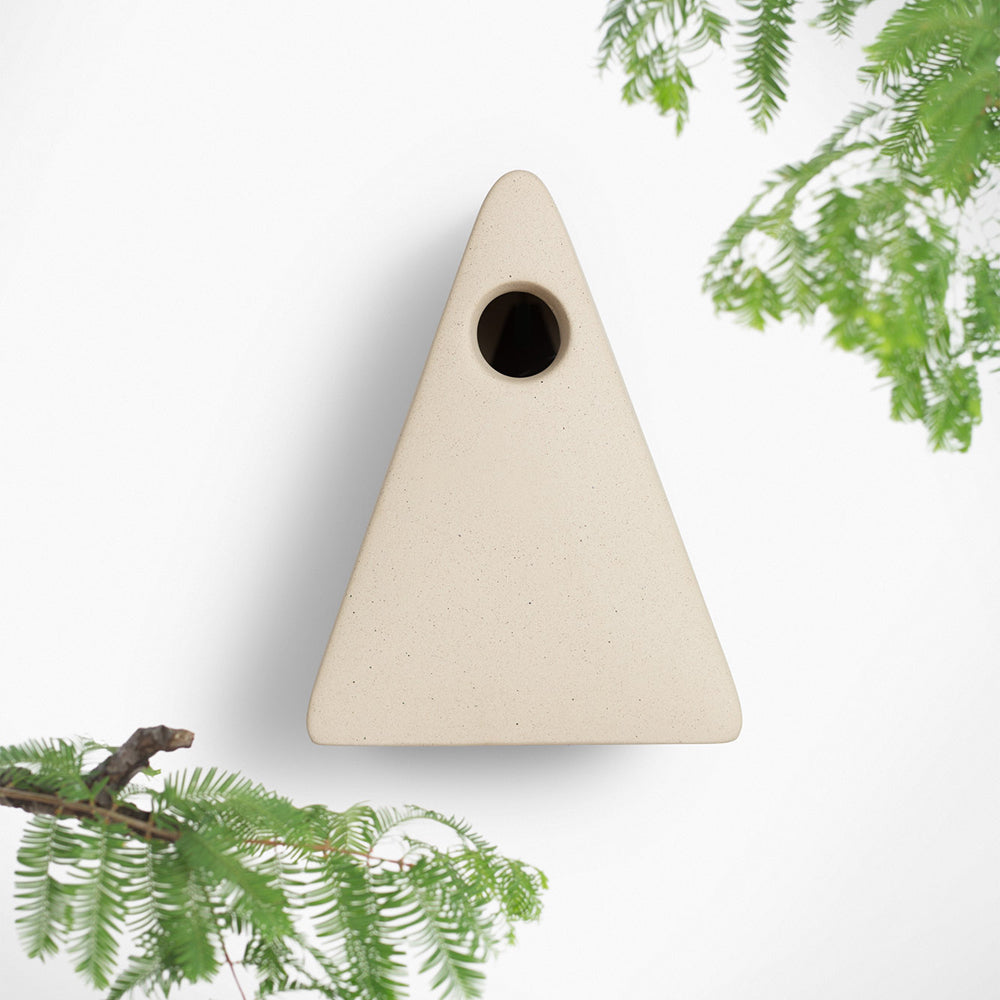 Singing Friend Nina Bird Nesting Box - Beige | SFN002