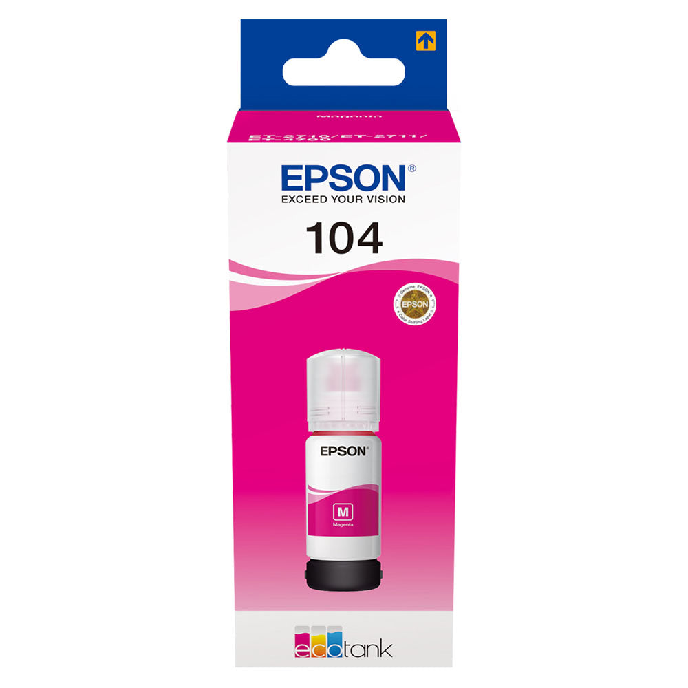 Epson Ecotank 104 65ml Ink - Magenta | C13T00P340