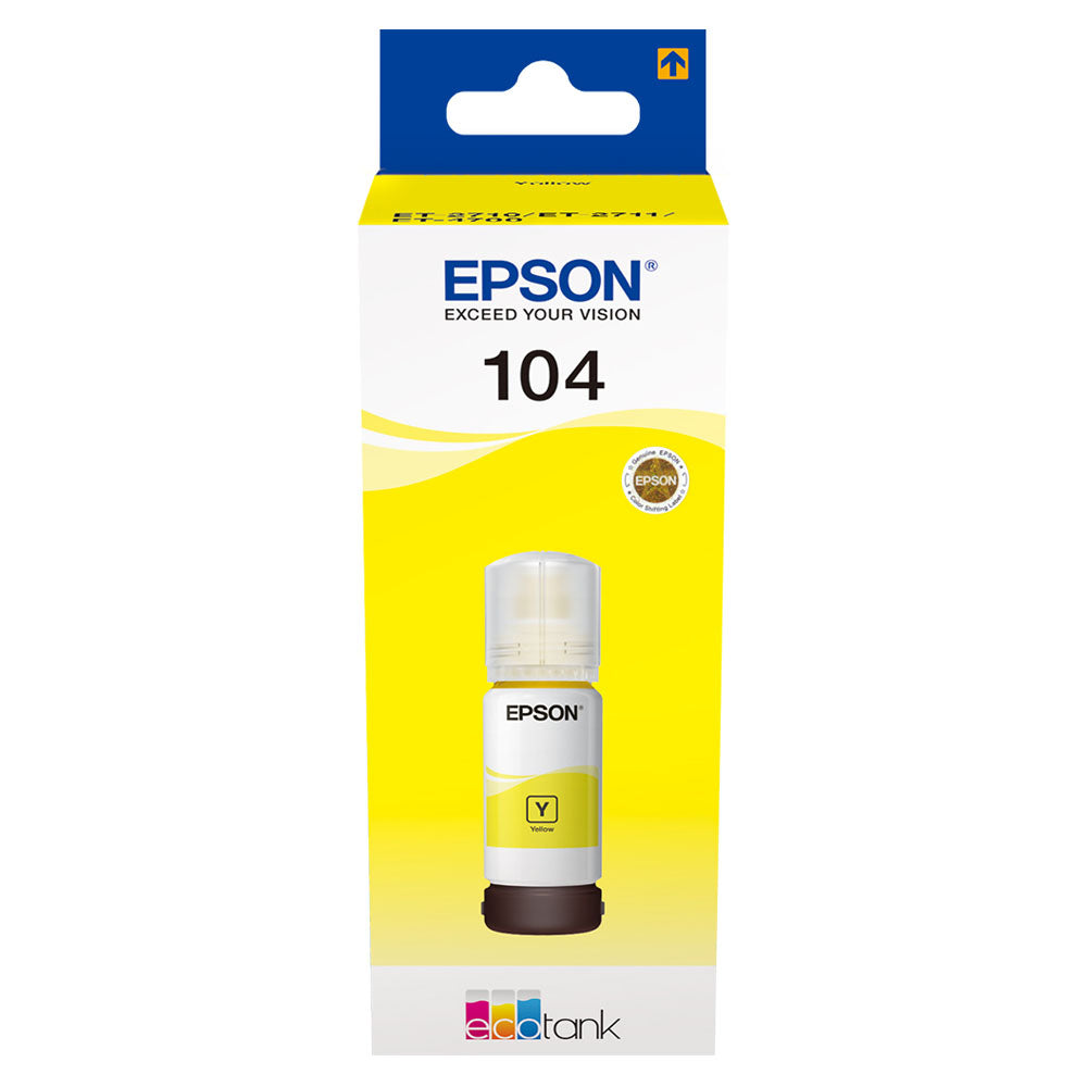 Epson Ecotank 104 65ml Ink - Yellow | C13T00P440