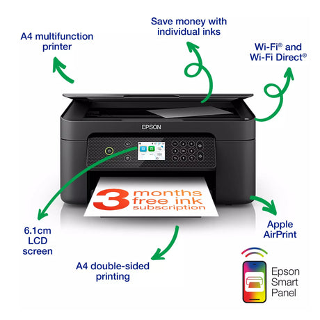 Epson Expression Home XP-4200 Multifunction Wifi Printer- Black | C11CK65401