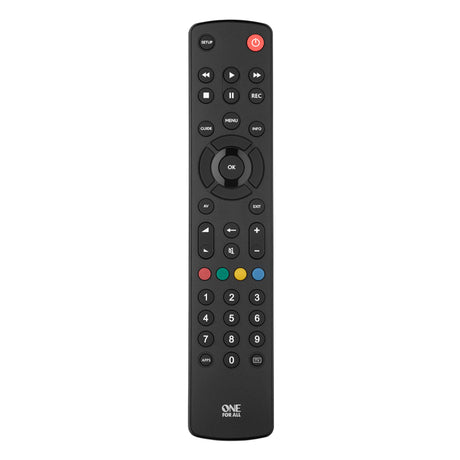 One For All Contour Universal Remote Control for TV - Black | URC1210