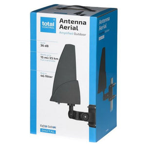 One For All Total Control Amplified Outdoor Antenna Aerial - Black | SV1295