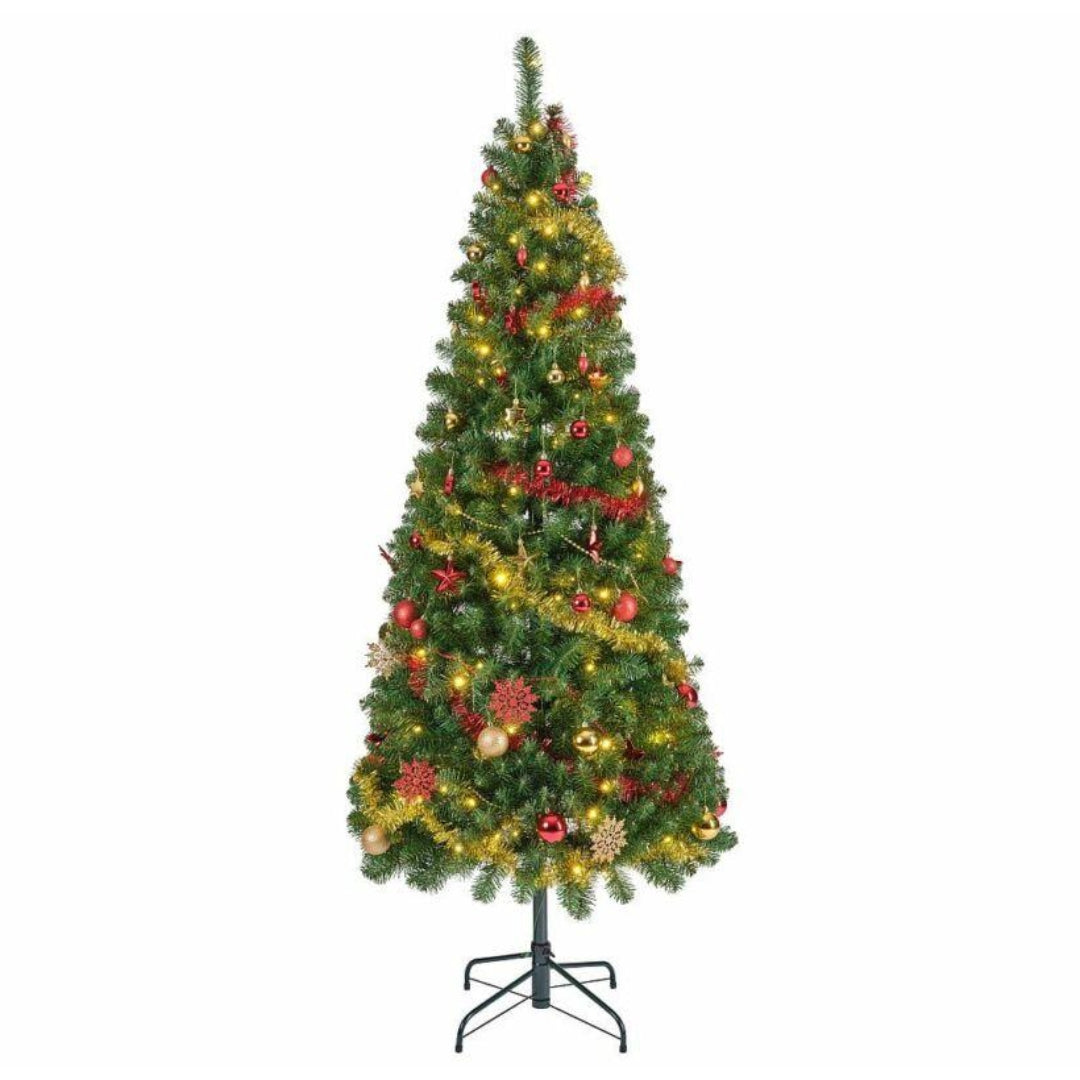 Kaemingk 1.8 Metre ( 6ft ) Decorated  Popup Pre-Lit Christmas Tree - Warm White LEDs | 9691929