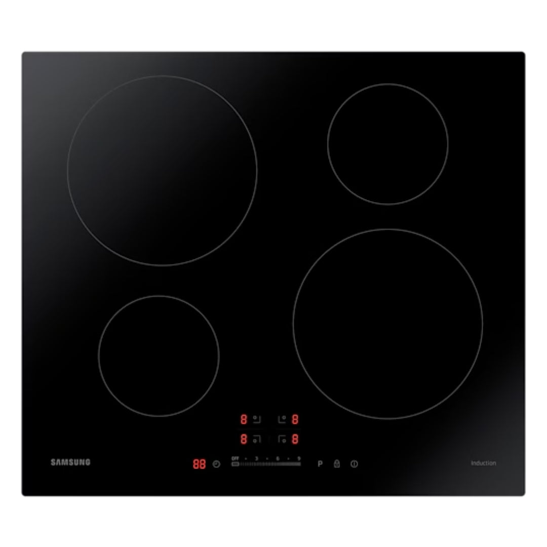 Samsung 60cm 4 Zone Built In Induction Hob - Black | NZ64H37070K/EU