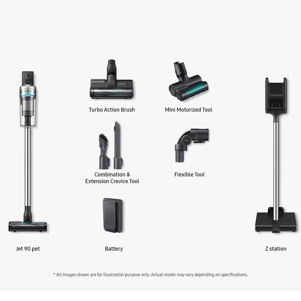 Samsung Jet 90 Pet Cordless Stick Vacuum Cleaner | VS20R9042T2/EU