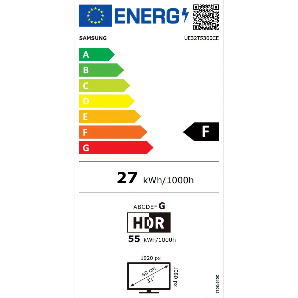 Samsung 32" Full HD HDR LED Smart TV | UE32T5300CEXXU