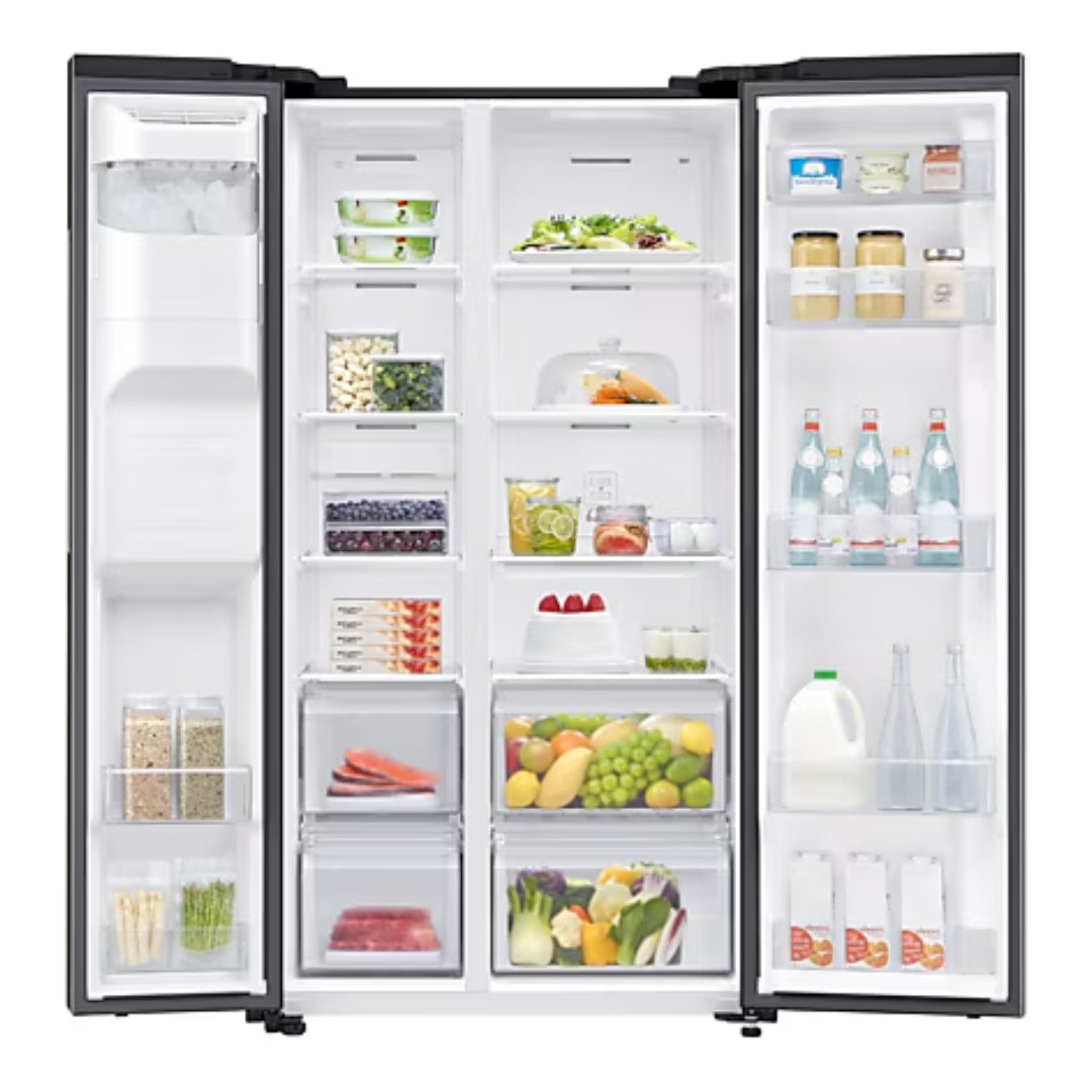 Samsung Series 7 American Style Fridge Freezer with SpaceMax - Black | RS65DG5403B1EU