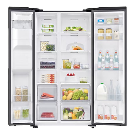 Samsung Series 7 American Style Fridge Freezer with SpaceMax - Black | RS65DG5403B1EU