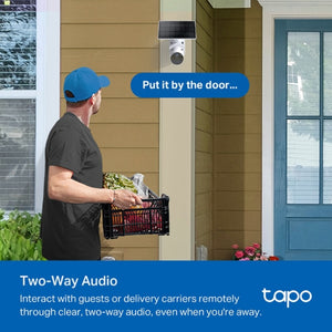 Tapo 2K Solar Powered Security Camera with Kit - White | TAPOC410KIT