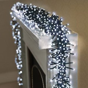 Premier 480 Multi-Action Clusterbright Christmas Lights with Timer - White | FLV162174W