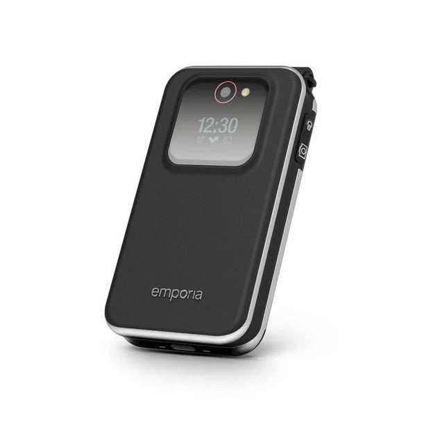 Emporia Joy LTE Sim Free Flip Mobile Phone - Black | V228i-LTE_001