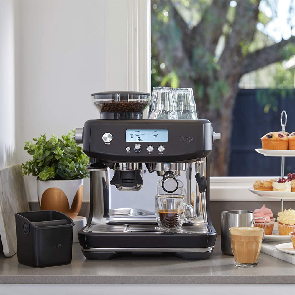 Sage The Barista Pro Espresso Coffee Machine - Black Truffle | SES878BTR4GEU1