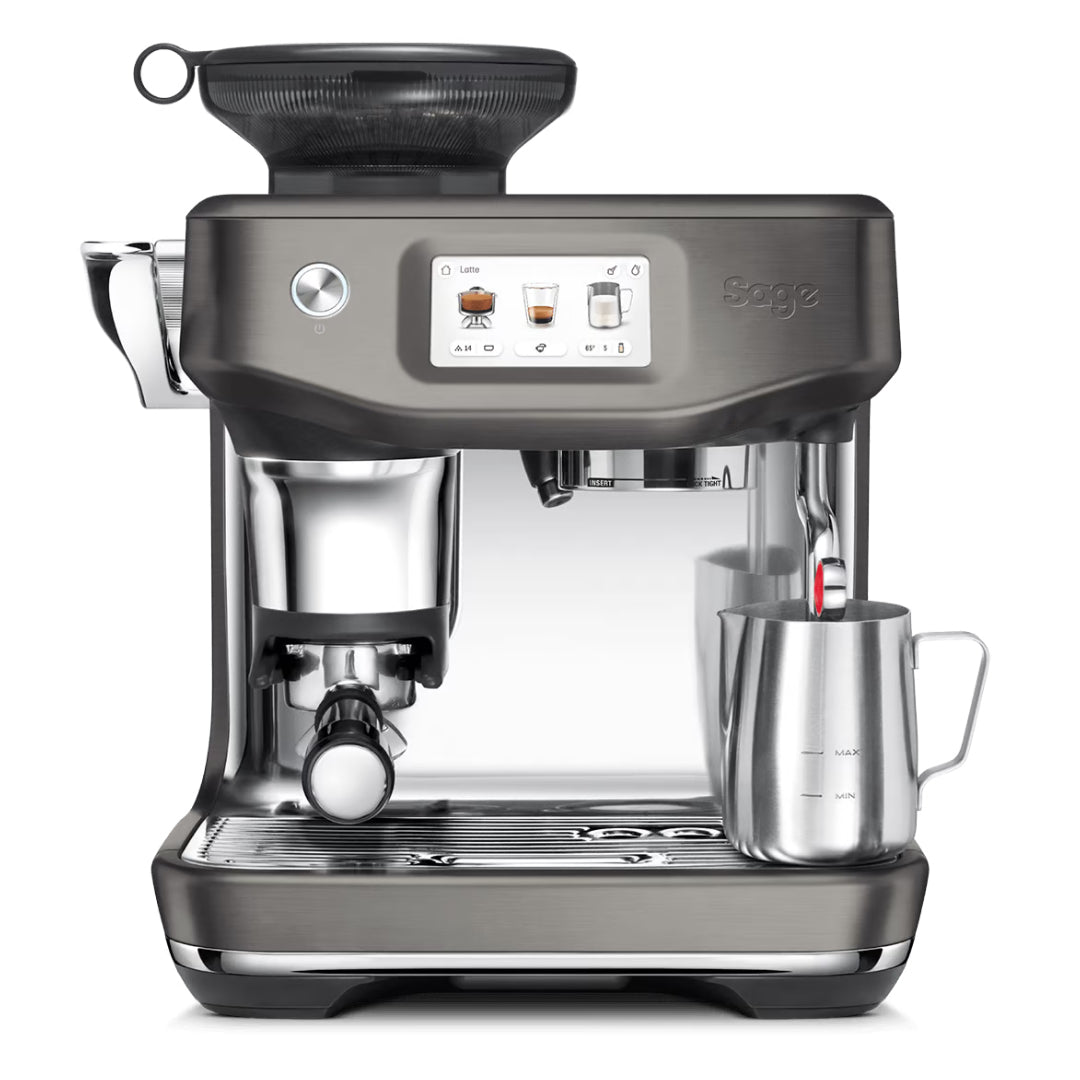 Sage The Barista Touch Impress Coffee Machine -  Black / Stainless Steel | SES881BST4GUK1