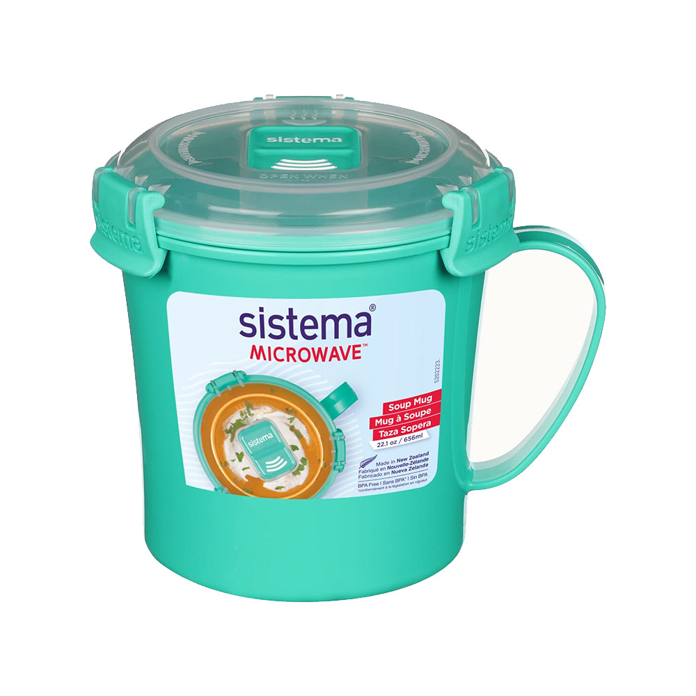Sistema To Go Microwave Soup Mug - 656 ml - Blue or Green |