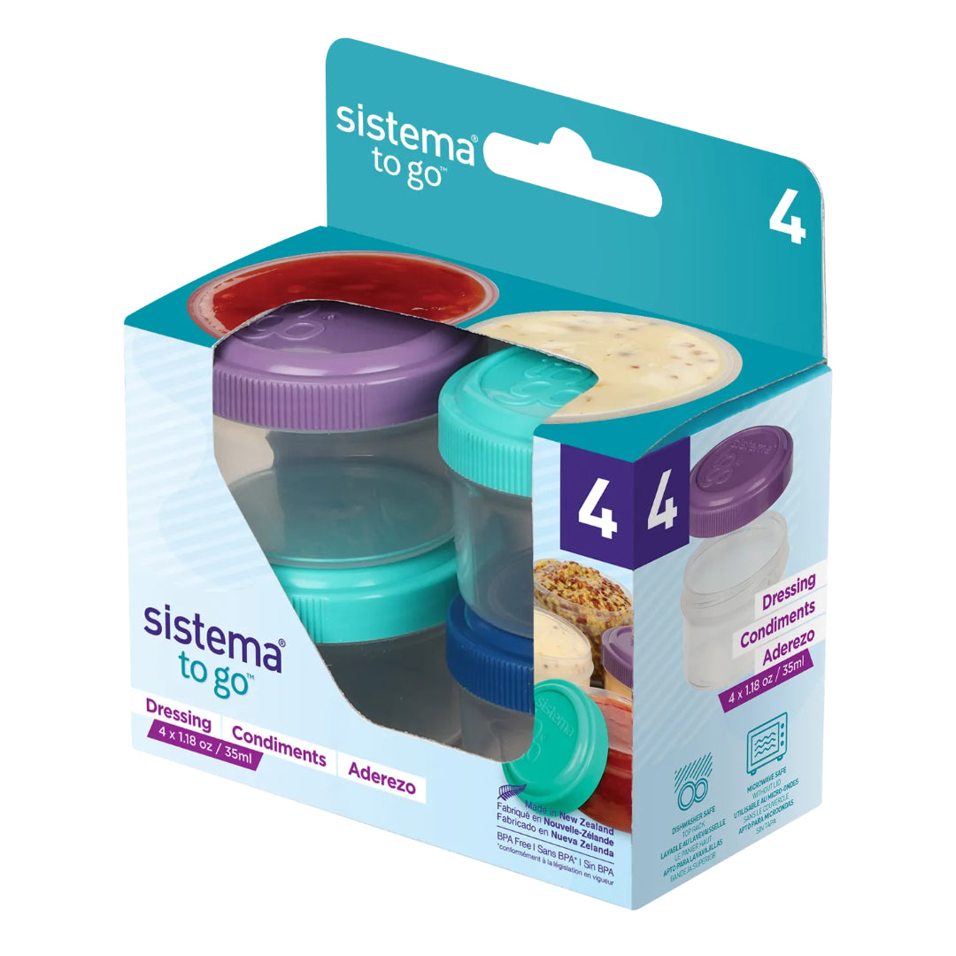 Sistema Set of 4 Dressing Pots | 21470