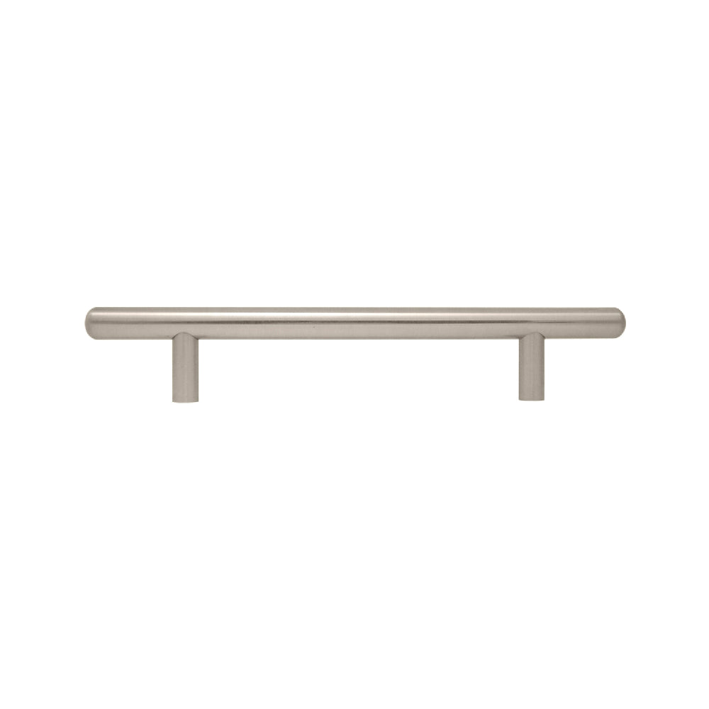 T bar brushed nickel cabinet handle 128mm / 200mm | 0203017