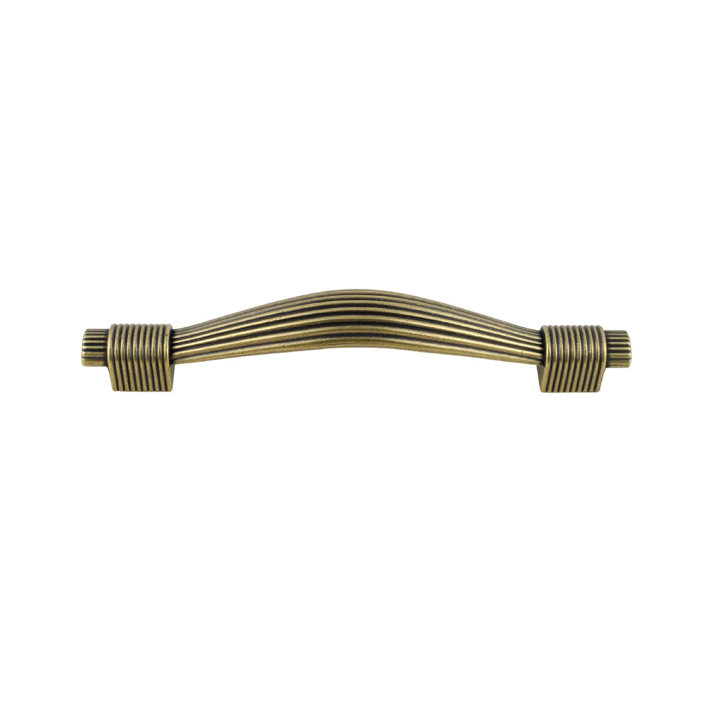 Bronze reeded kitchen cabinet door handle - 128mm | 0030080