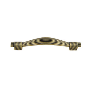 Bronze reeded kitchen cabinet door handle - 128mm | 0030080