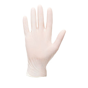 Portwest Powdered Latex Disposable Gloves 100 Pack - White