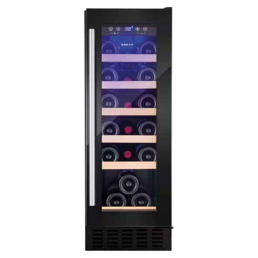 Amica 19 Bottle 30cm Freestanding Wine Cooler - Black | AWC300BL