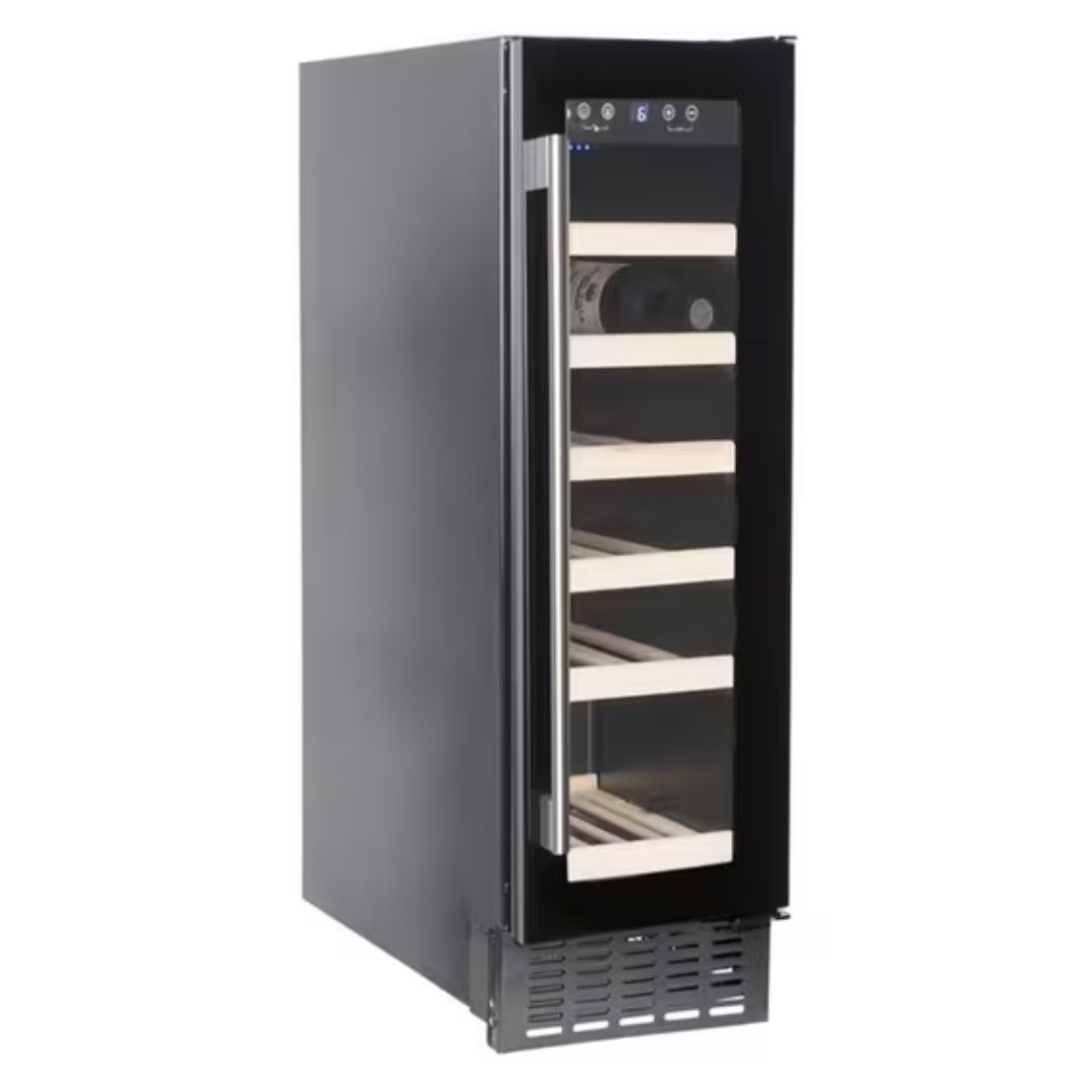 Amica 19 Bottle 30cm Freestanding Wine Cooler - Black | AWC300BL