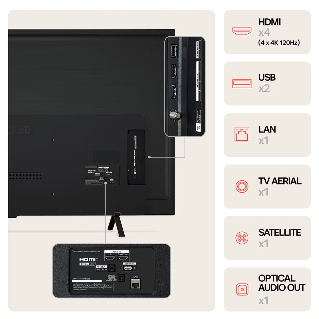 LG 65 Inch B46 OLED 4K Smart TV | OLED65B46LA.AEK