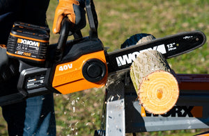 WORX Power Share Cordless Chain Saw - 30cm - 2 x 20V Batteries Included | WG381E