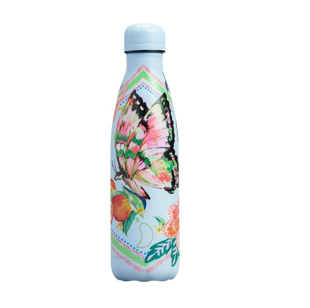 Chillys Water Drinking Bottle 500ml - Tropical Sketchbook Butterfly | B500TRSKBU