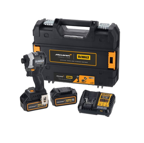 Dewalt DCF85MP2T McLaren F1 XR Brushless 1/4in Impact Driver 18V 2 x 5.0Ah Li-ion | DEWDCF85MP2T