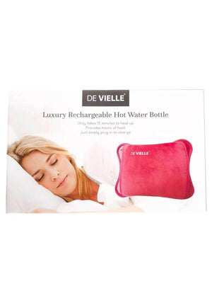 De Vielle Rechargeable Electric Hot Water Bottle - Pink | DEV058666
