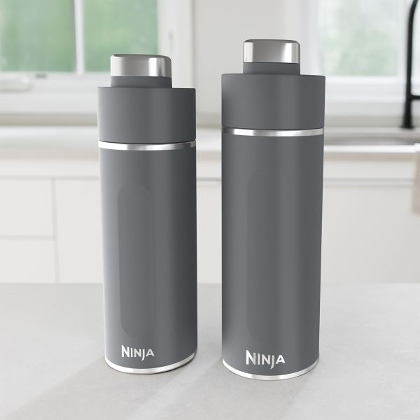 Ninja Thirsti 530ml Insulated Travel Bottle - Grey | DW1801EUUKGY