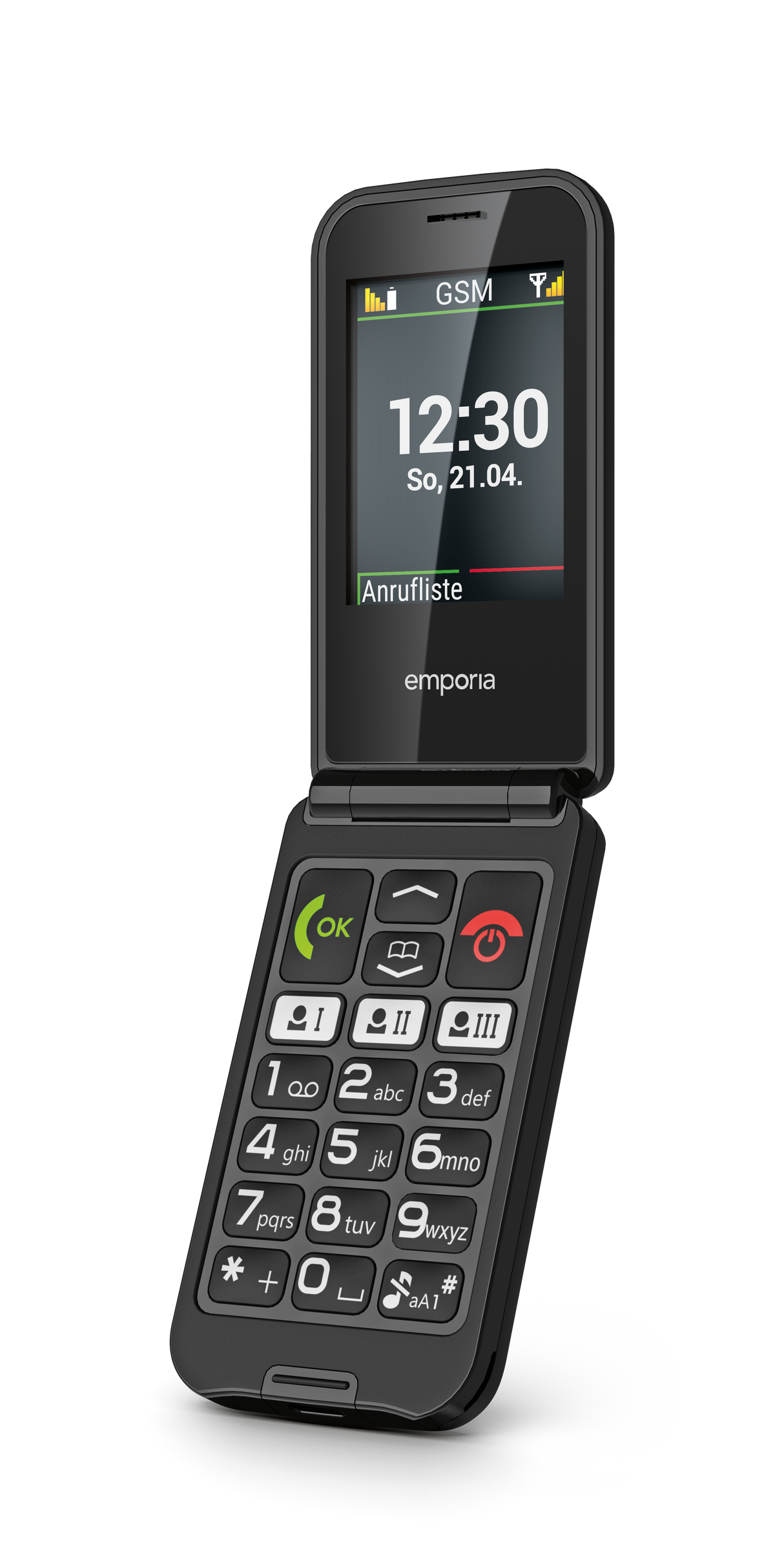 Emporia TALKglam Sim Free Flip Mobile Flip Phone - Black | F88_001