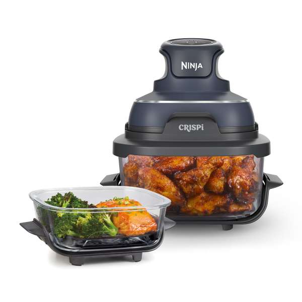 Ninja CRISPi 4 in 1 Portable Glass Air Fryer 4.5 Litre - Cyber Space | FN101UKGY