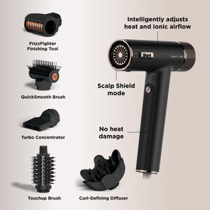 Shark SpeedStyle Pro 5 in 1 High Velocity Hair Dryer System - Black | HD752UK