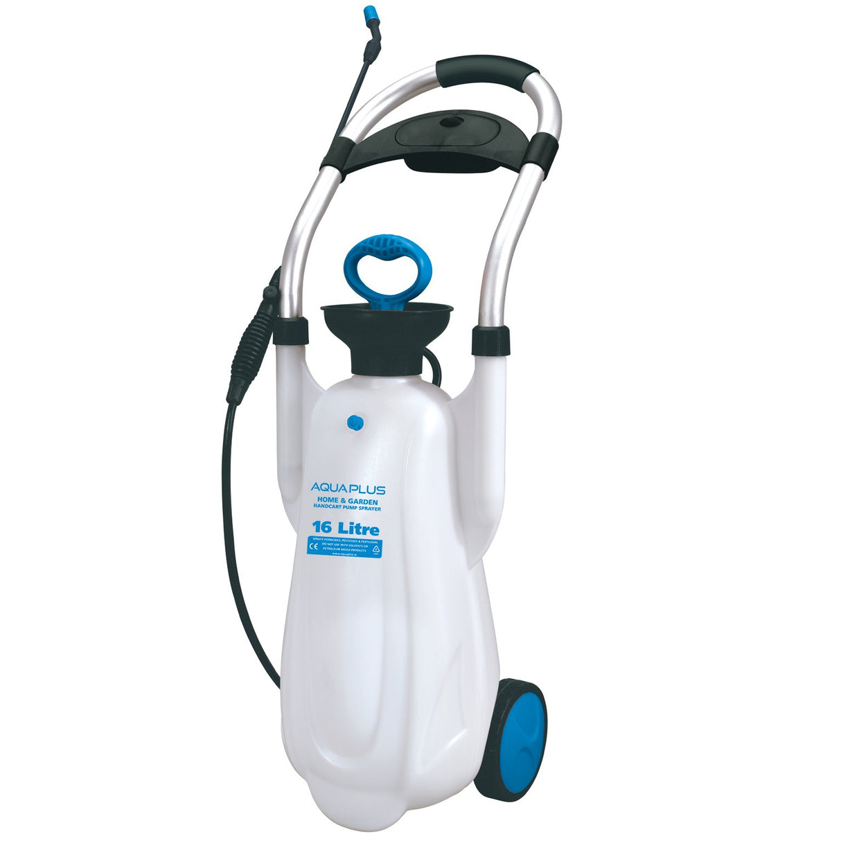Aquaplus 16 Litre Handcart Pump Knapsack Sprayer with Wheels | HOD050547