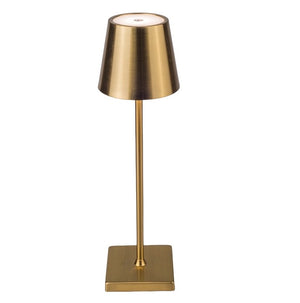 Macquillan Rechargeable LED Table Lamp - Antique Plated Gold | MQL1510