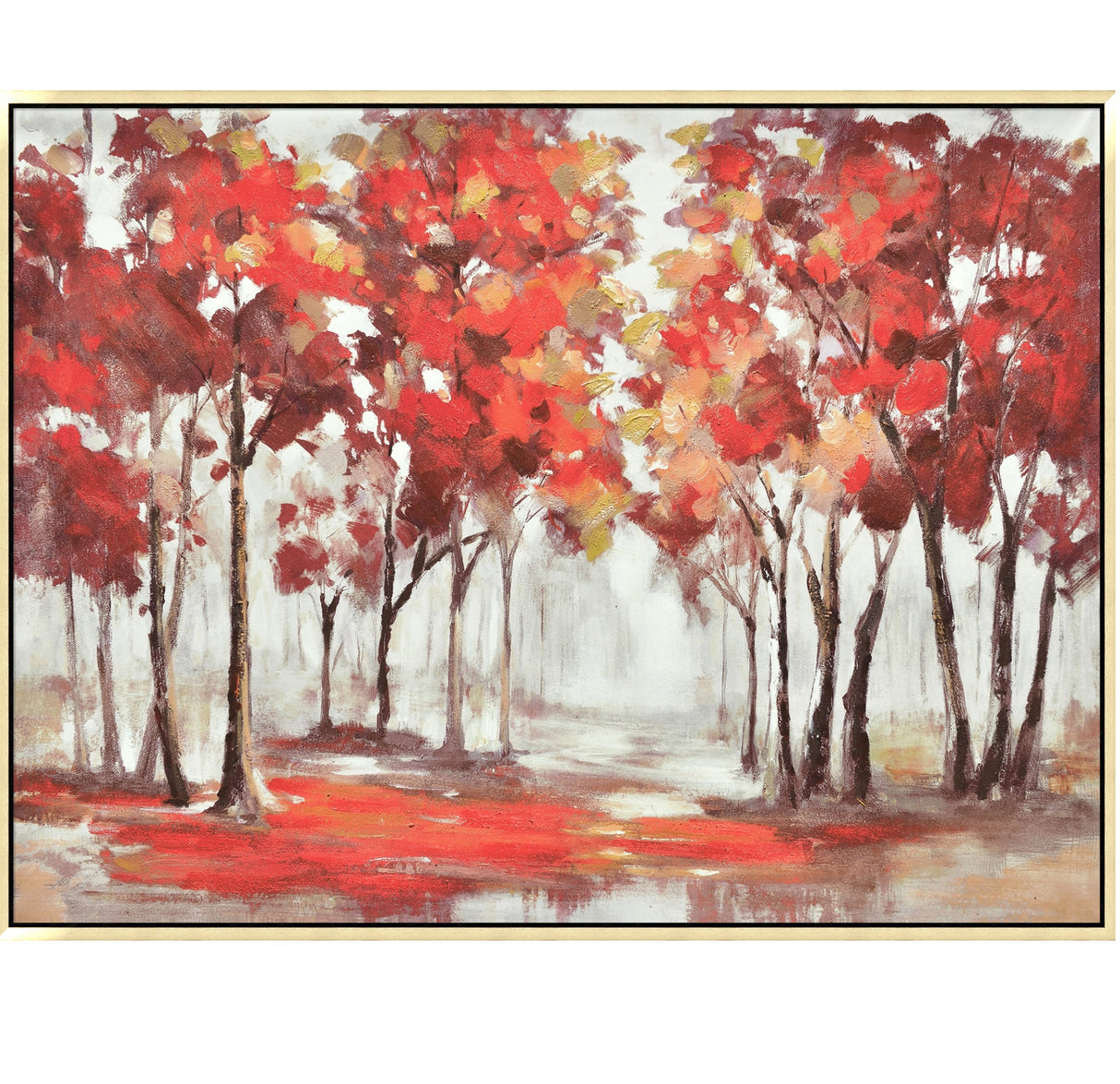 Macquillan Hand Painted Picture Red Autumn 90cm x 120cm | MQP7046