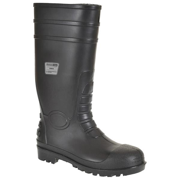 Portwest Steel Toe Wellies Wellington - Black