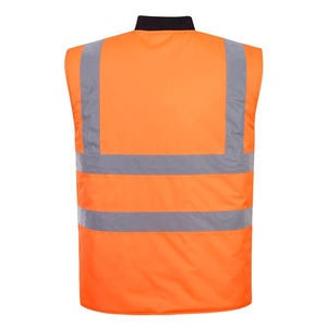 Portwest Hi-Vis Reversible Bodywarmer Jacket - Orange