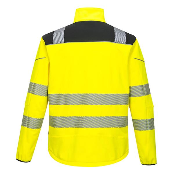Portwest PW3 Hi-Vis Softshell Jacket - Yellow/Black