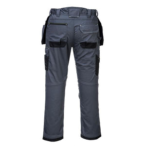 Portwest PW3 Holster Pocket Work Trousers - Grey/Black