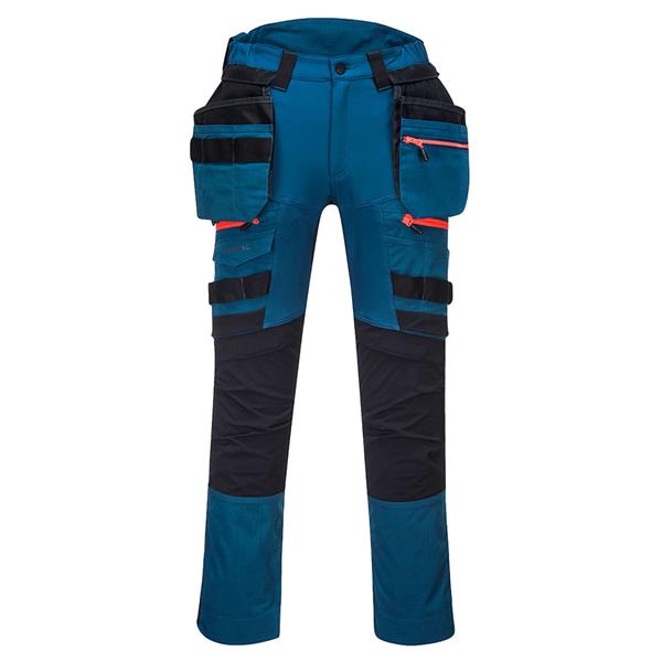 Portwest DX4 Detachable Holster Pocket Work Trouser - Metro Blue