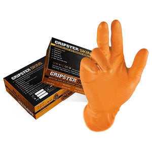 Gripster 246 Orange Nitrile Gloves 50 Pack