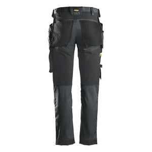Snickers 6241 AllroundWork Stretch Holster Slimfit Trousers - Grey/Black