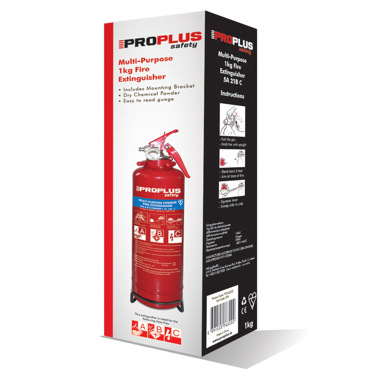 ProPlus Multi Purpose Fire Extinguisher 1kg | PPS763202